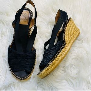 Vidoretta x Anthropologie silk espadrilles sz 10